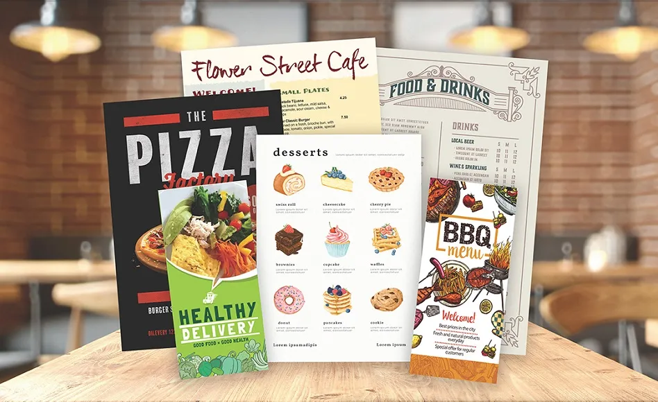 Menu Printing Blackburn 