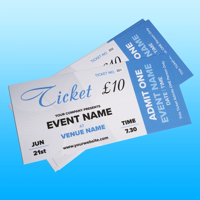 Tickets Printing Blackburn 