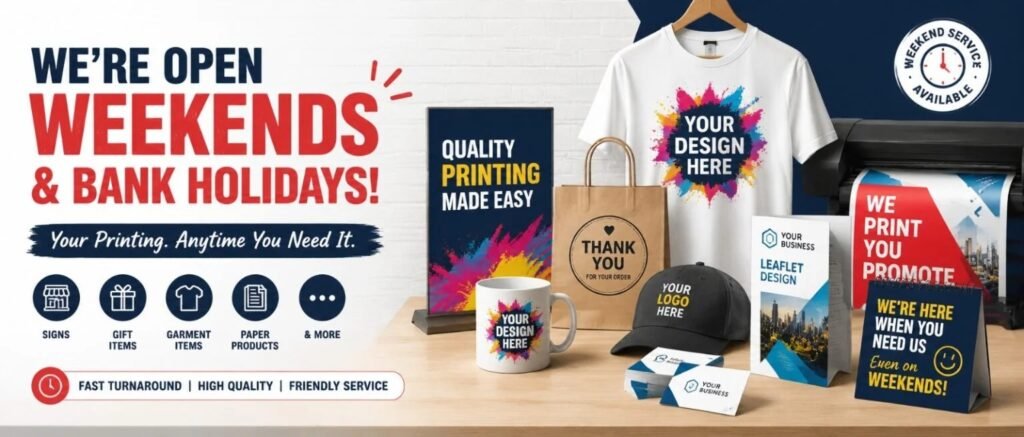 Weekend Printing Service Blackburn